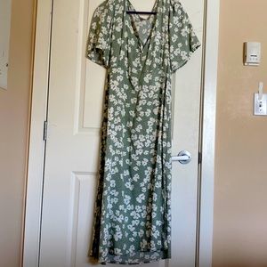 XL floral print Ichi dress with tags.